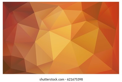 Light Orange vector modern geometrical abstract background. Texture, new background. Geometric background in Origami style with gradient. 