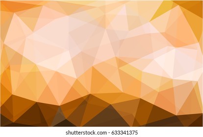 Light Orange vector modern geometrical abstract background. Texture, new background. Geometric background in Origami style with gradient. 