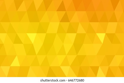 Light Orange vector modern geometrical abstract background. Texture, new background. Geometric background in Origami style with gradient. 