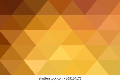 Light Orange vector modern geometrical abstract background. Texture, new background. Geometric background in Origami style with gradient. 