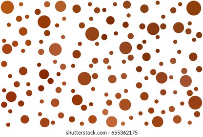 Light Orange vector modern geometrical circle abstract background. Dotted texture template. Geometric pattern in halftone style with gradient. 