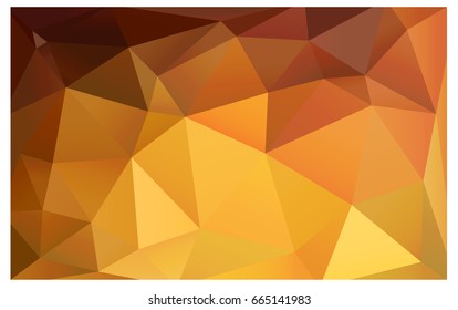 Light Orange vector modern geometrical abstract background. Texture, new background. Geometric background in Origami style with gradient. 