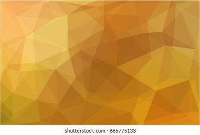 Light Orange vector modern geometrical abstract background. Texture, new background. Geometric background in Origami style with gradient. 