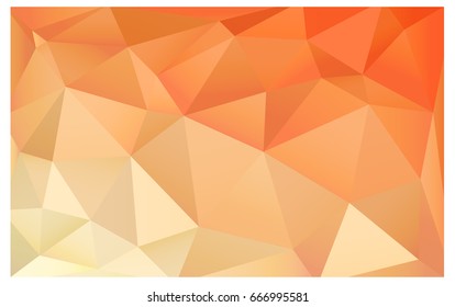 Light Orange vector modern geometrical abstract background. Texture, new background. Geometric background in Origami style with gradient. 