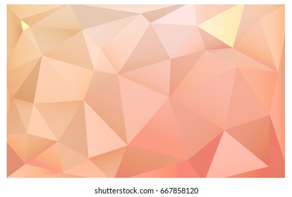 Light Orange vector modern geometrical abstract background. Texture, new background. Geometric background in Origami style with gradient. 
