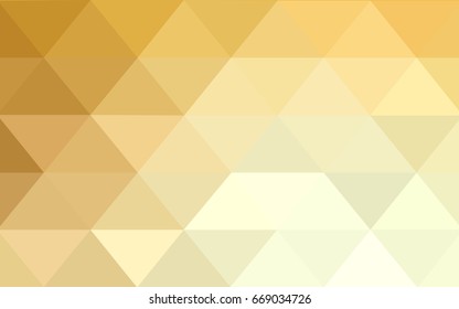 Light Orange vector modern geometrical abstract background. Texture, new background. Geometric background in Origami style with gradient. 