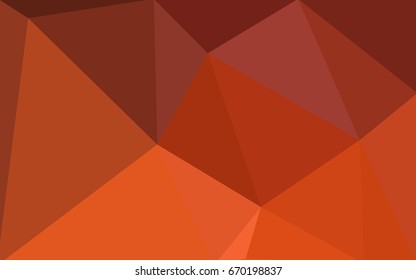 Light Orange vector modern geometrical abstract background. Texture, new background. Geometric background in Origami style with gradient. 