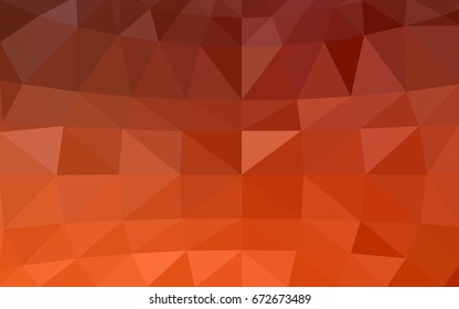 Light Orange vector modern geometrical abstract background. Texture, new background. Geometric background in Origami style with gradient. 