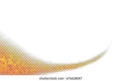 Light Orange vector modern geometrical abstract background. Texture, brand-new background. Geometric background in Origami style with gradient. 