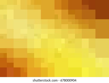 Light Orange vector modern geometrical abstract background. Texture template. Geometric pattern in Origami style with gradient. 