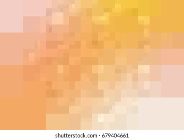 Light Orange vector modern geometrical abstract background. Texture template. Geometric pattern in Origami style with gradient. 