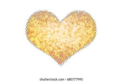 Light Orange vector modern geometrical abstract background. Texture, brand-new background. Geometric background in Origami style with gradient. 