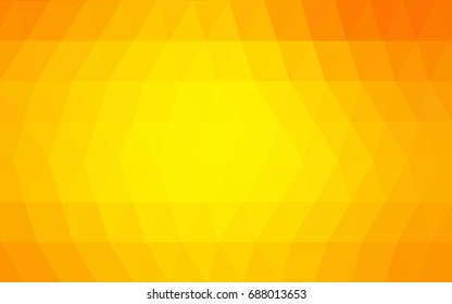 Light Orange vector modern geometrical abstract background. Texture, new background. Geometric background in Origami style with gradient. 