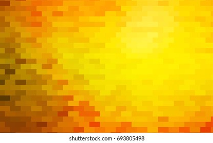 Light Orange vector modern geometrical background. Abstract template. Geometric pattern in square style with gradient.
