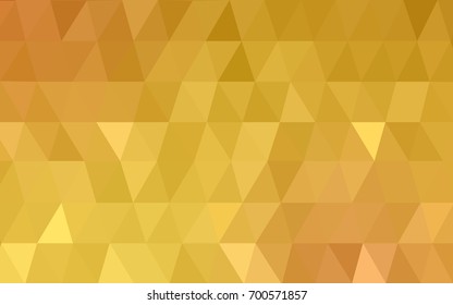 Light Orange vector modern geometrical abstract background. Texture, new background. Geometric background in Origami style with gradient. 