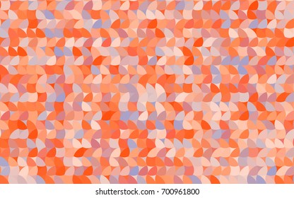 Light Orange vector modern geometrical circle abstract background. Dotted texture template. Geometric pattern in halftone style with gradient. 