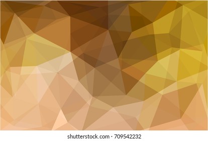 Light Orange vector modern geometrical abstract background. Texture, new background. Geometric background in Origami style with gradient. 