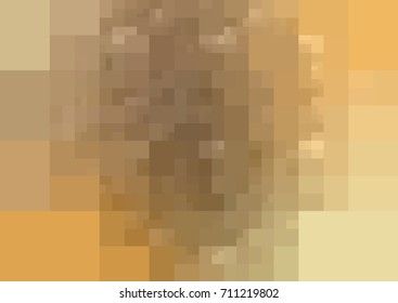 Light Orange vector modern geometrical abstract background. Texture template. Geometric pattern in Origami style with gradient. 