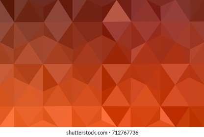 Light Orange vector modern geometrical abstract background. Texture, new background. Geometric background in Origami style with gradient. 