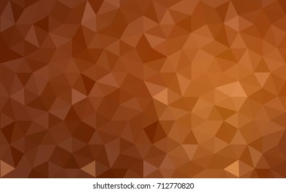 Light Orange vector modern geometrical abstract background. Texture, new background. Geometric background in Origami style with gradient. 