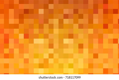 Light Orange vector modern geometrical background. Abstract template. Geometric pattern in square style with gradient.