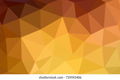 Light Orange vector modern geometrical abstract background. Texture, new background. Geometric background in Origami style with gradient. 