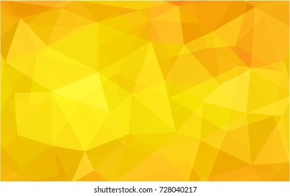 Light Orange vector modern geometrical abstract background. Texture, new background. Geometric background in Origami style with gradient. 