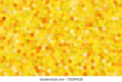 Light Orange vector modern geometrical abstract background. Texture, brand-new background. Geometric background in Origami style with gradient. 