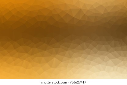 Light Orange vector modern geometrical abstract background. Texture, new background. Geometric background in Origami style with gradient. 