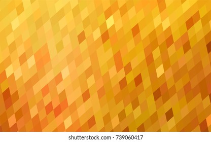 Light Orange vector modern geometrical background. Abstract template. Geometric pattern in square style with gradient.