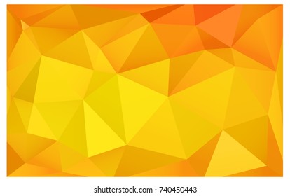 Light Orange vector modern geometrical abstract background. Texture, new background. Geometric background in Origami style with gradient. 
