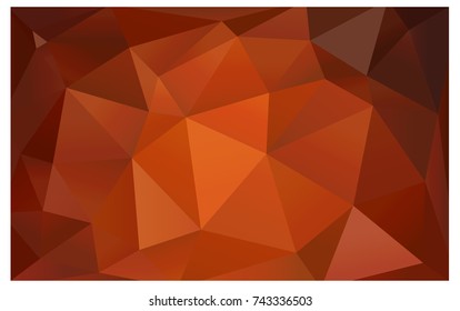 Light Orange vector modern geometrical abstract background. Texture, new background. Geometric background in Origami style with gradient. 