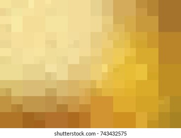 Light Orange vector modern geometrical abstract background. Texture template. Geometric pattern in Origami style with gradient. 