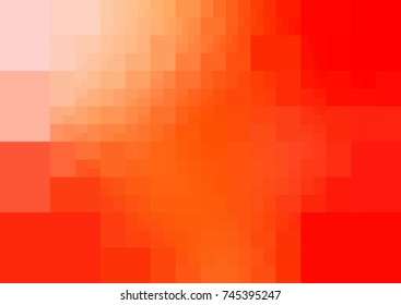 Light Orange vector modern geometrical abstract background. Texture template. Geometric pattern in Origami style with gradient. 
