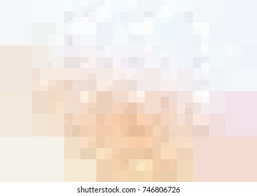 Light Orange vector modern geometrical abstract background. Texture template. Geometric pattern in Origami style with gradient. 