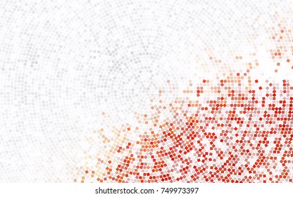 Light Orange vector modern geometrical background. Abstract template. Geometric pattern in square style with gradient.