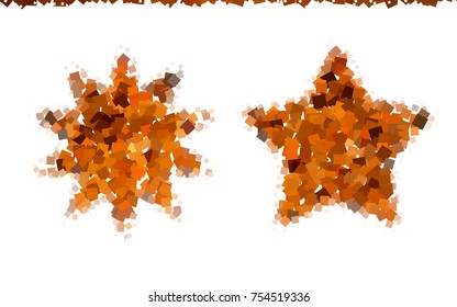 Light Orange vector modern geometrical background. Abstract template. Geometric pattern in square style with gradient.