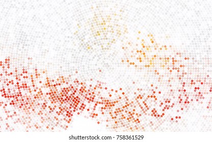 Light Orange vector modern geometrical background. Abstract template. Geometric pattern in square style with gradient.