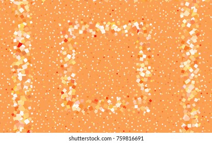 Light Orange vector modern geometrical background. Abstract template. Geometric pattern in square style with gradient.