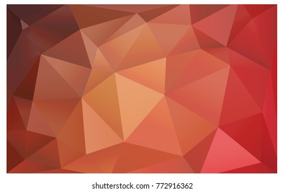 Light Orange vector modern geometrical abstract background. Texture, new background. Geometric background in Origami style with gradient. 