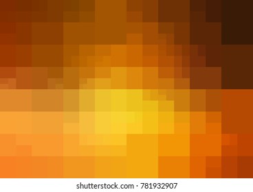 Light Orange vector modern geometrical abstract background. Texture template. Geometric pattern in Origami style with gradient. 