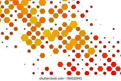 Light Orange vector modern geometrical abstract background. Texture, brand-new background. Geometric background in Origami style with gradient. 