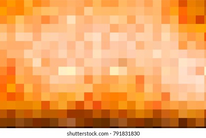 Light Orange vector modern geometrical background. Abstract template. Geometric pattern in square style with gradient.