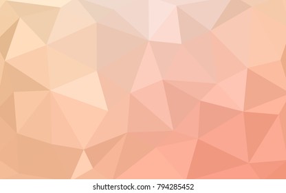Light Orange vector modern geometrical abstract background. Texture, new background. Geometric background in Origami style with gradient. 