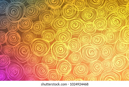 Light Orange vector natural abstract design. Modern geometrical abstract illustration with roses. The doodle design can be used for your web site.