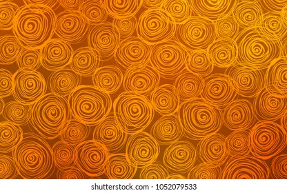 Light Orange vector natural abstract pattern. Brand-new colored illustration in blurry style with roses. The pattern can be used for heads of websites and designs.