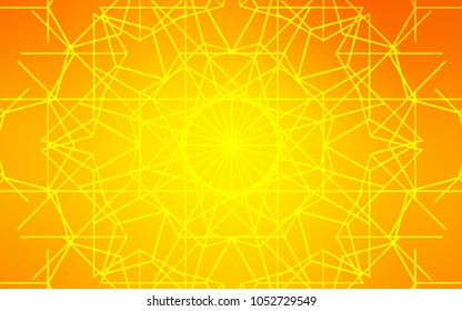 Light Orange vector natural abstract background. Brand-new colored illustration in blurry style with doodles drawn by child. Hand painted design for web, wrapping, wallpaper.