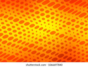 Light Orange vector natural abstract texture. Decorative shining illustration with doodles on abstract template. The elegant pattern can be used as a part of a brand book.