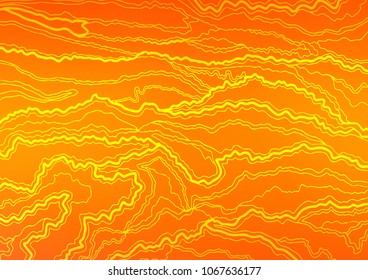 Light Orange vector natural abstract texture. Colorful abstract illustration with lines in Asian style. The completely new template can be used for your brand book.