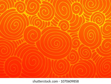 Light Orange vector natural abstract background. Geometric doodle illustration in Origami style with gradient. A new texture for your design.